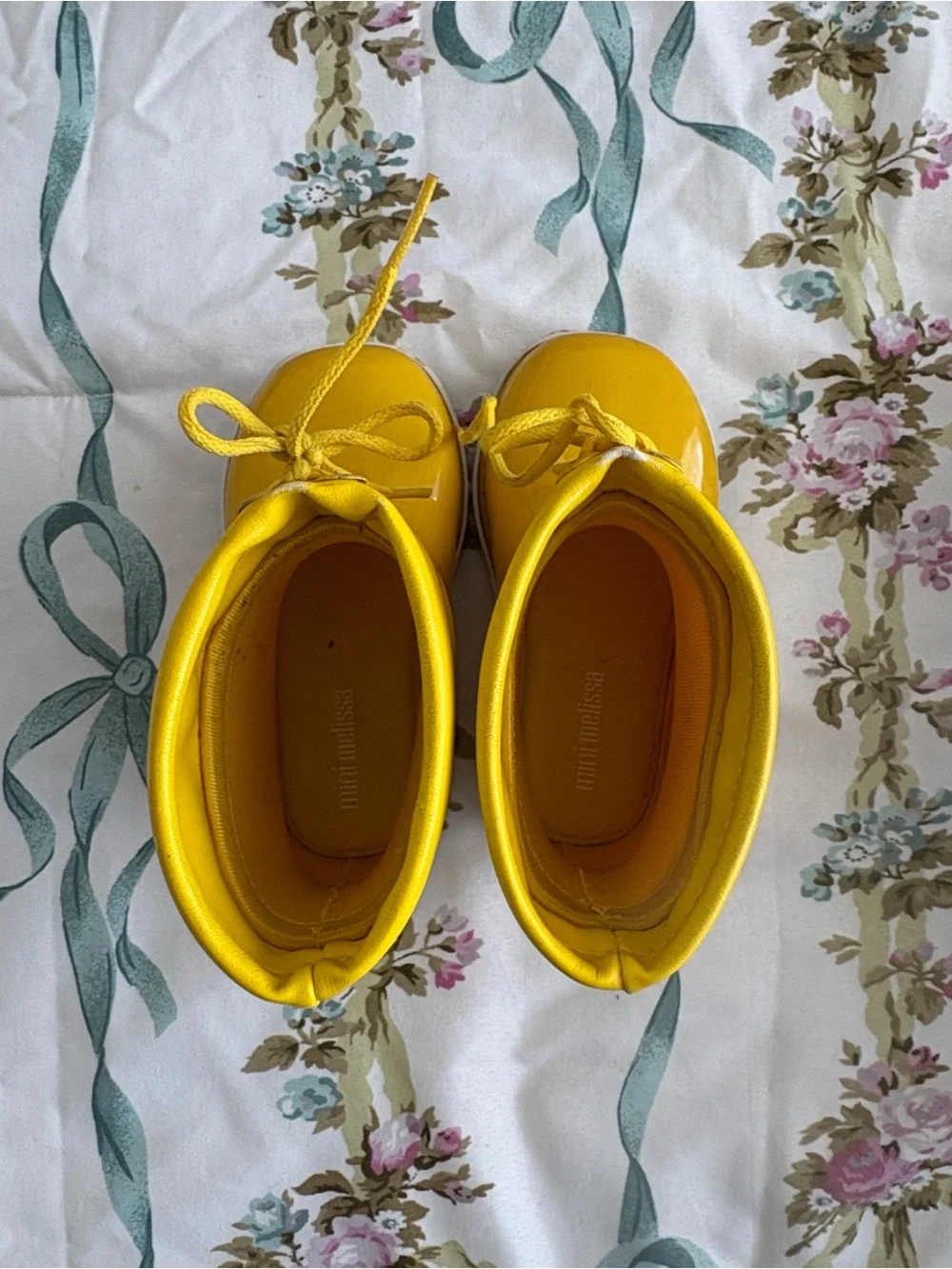 MINI MELISSA MINI RAIN BOOTS YELLOW KIDS 7